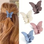 1PC Butterfly Hair Clips Butterfly Clips Hair Claw Clips For Female Women Thin To Thick Hair Matte Hair Claws Strong Hold Hair S