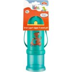 Made 4 Tots Straw Sport Sipper With Snack Container Green