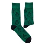 Middle Finger Green Adult Anklet Sock - Factory Plaza