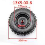 13X5.00-6 Quad Rim - Black Sold Seperately