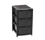 3 Drawer Unit - Full Black