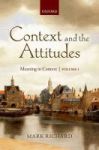 Context And The Attitudes - Meaning In Context Volume 1 Hardcover