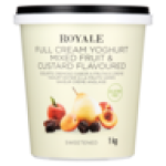 Mixed Fruit & Custard Flavoured Full Cream Yoghurt 1KG