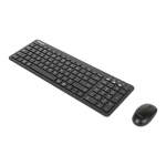 Targus Midsize Antimicrobial Wireless Keyboard And Mouse Combo Black AKM619AMUSZ