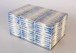 Blue Tribal Design Capiz Box 12X25.5X17CM