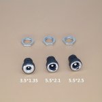 1PC DC022B For Dc Power Supply Jack Socket Female Panel Mount Connector 5.5MM X 2.1MM 5.5MM X 2.5MM 3.5MM X 1.3MM