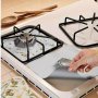 1PC/4PCS Ptfe Gas Stove Pad - High Temperature Resistant Oil-proof Stain-proof Easy To Clean