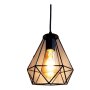 Geometric Shaped Black Iron Ceiling Pendant Light