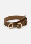 Snaffle Buckle Faux Leather Belt