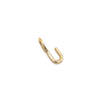 U Alphabet Charm In Yellow Gold