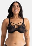 Curvy Tessa Wired Bra - Black