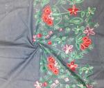Denim Embroidered