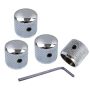 Metal Volume Tone Dome Tone Guitar Speed Control Knobs With Allen Keys Screws Set For Fender Strat Telecaster Gibson Les Paul Electric Guitar Or Bass