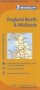 Michelin Map Great Britain: England North & Midlands Sheet Map Folded 9th