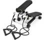 Generic Fitness Exercise Stepper Bike With Resistance Bands-white & Black Stepper Black