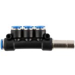 AirCraft Red. Insert Manifold Side 4-PORT Pu 10 - 6MM