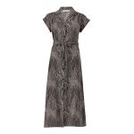 Printed Short Sleeve Shirt Dress