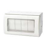 Weatherproof 4 Lever Light Switch IP55 1 Way Or 2 Way Outdoor Switch White - 2 Way