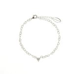 Georgini Sweetheart Heart Chain Bracelet - Silver