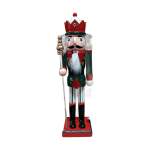 ARD100240-3 Nutcracker 36CM - White And Red Crown Hat
