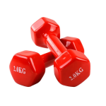 1 Piece 2KG Dip-molded Dumbbell