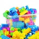 100PCS Building Blocks Set Educational Toys Diy Bricks Gift Set Random Colors Halloween thanksgiving Day christmas Gift