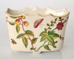 Pink Flower butterfly Rect Crown Bowl – 13X19X11CM