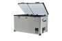 Snomaster - 66L Low Profile Dual Compartment Stainless Steel Fridge/freezer Ac/dc