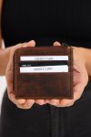 Geniun Leather Multiple Card Wallet With Zipper For Change & Notes
