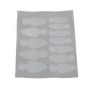 10 Sheet Nail Forma Dual Stickers Reusable Translucent Different