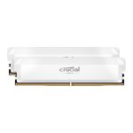 Crucial Pro 64GB 2 32GB DDR5-6000 CL40 Expo xmp White Memory