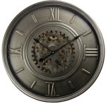 Four Corners Metal And Glass Clock CLO195515