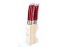 Laguiole By Andre Verdier Steak Knife Set With Stand 6-PIECE Laguiole Cherry