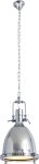 Pendant Polished Steel And Glass