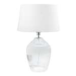 Chihuly Glass Table Lamp Gold With Shade Chrome - Clear & Brass