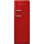 Smeg 60CM Retro Red Combi Fridge - FAB30RRD6