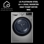 LG Platinum Steel A+++ Dual Inverter Heat Pump Dryer - 9KG