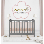Kikki & Frankie Wall Decal Packs Pink Flower Wall Pattern Decals