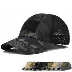 1PC Multicolor Tactical Baseball Cap Mesh Breathable Sun Visor Buckle Cap For Outdoor Hunting Hiking
