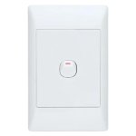 Wall Switch 1-LEVER 1-WAY White 80 X 130 Mm