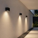 Bue Square Up Or Down Outdoor Wall Light Black - GU10 IP65
