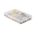 Ezy Storage Multi Purpose 12 Compartment Box Clear