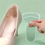 1PAIR Gel 4D Silicone Anti-abrasion Foot Artifact Heel Sticker Anti-drop Heel Anti-abrasion Foot Shoe Sticker Shoe Size Is Chang