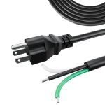 Lcmla 6FT 12 Gauge 3 Prong Heavy Duty Replacement Power Supply Cord Cable 110V 115V 120V Pigtail For Appliance Power Tools 12 Aw