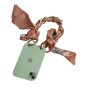 Phone Wristlet Chain - Ribbon And Gold Chains