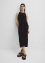 Organically Grown Cotton Blend Boucle Knit Midi Dress