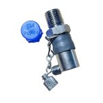 Valve Pushbutton Checkfluid 1 4"-18NPTF Viton Steel