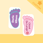 Colour Shoe Labels - Customise Your Own - Pack Of 30