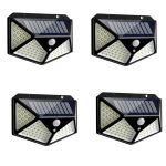 4PCS 114 LED Outdoor Solar Interaction Wall LAMP-SH-114