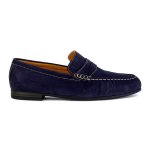 Chobe Leather Moccasin - Navy - 8